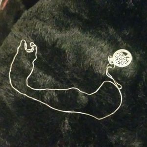 18" SILVER chain with SILVER Tree of Life 5/8" Pendant